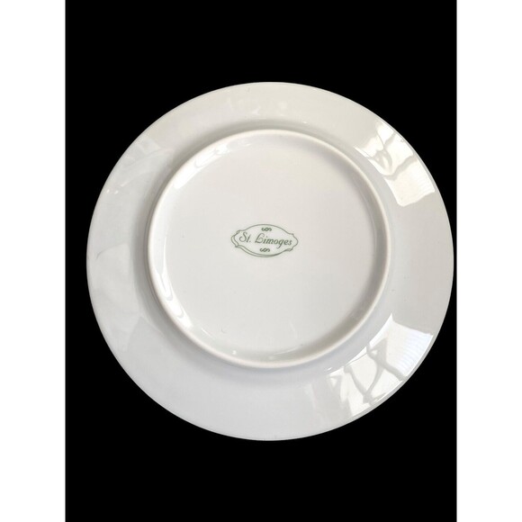 Fruit Plates St. Limoges 7.5” Fruit Pattern, 4 dessert bread Signed Fiorilli - Picture 12 of 14